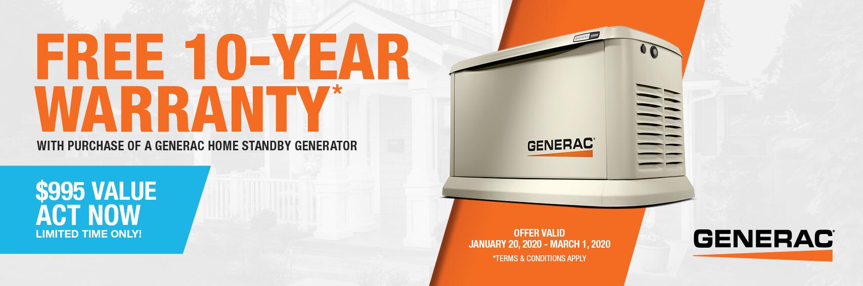 Homestandby Generator Deal | Warranty Offer | Generac Dealer | Waterford, MI